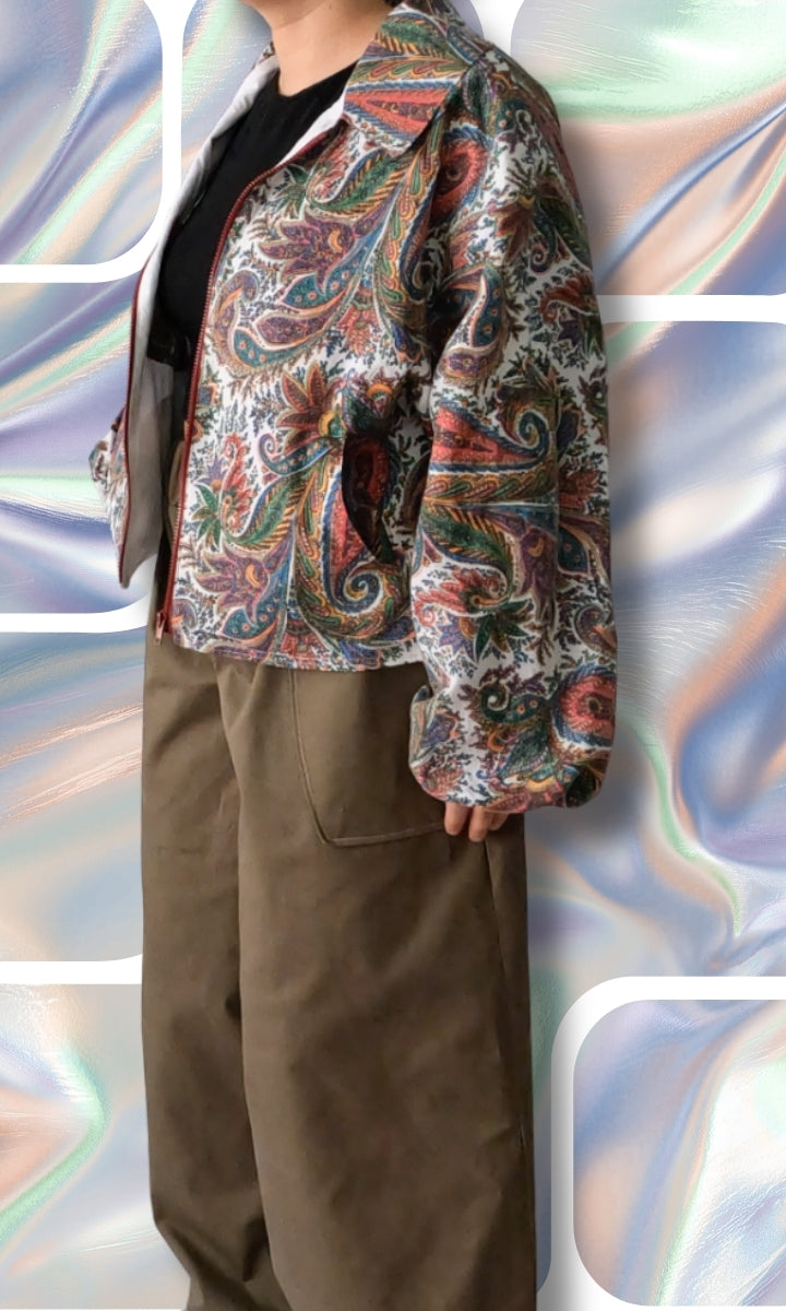 Veste légère motif cachemire