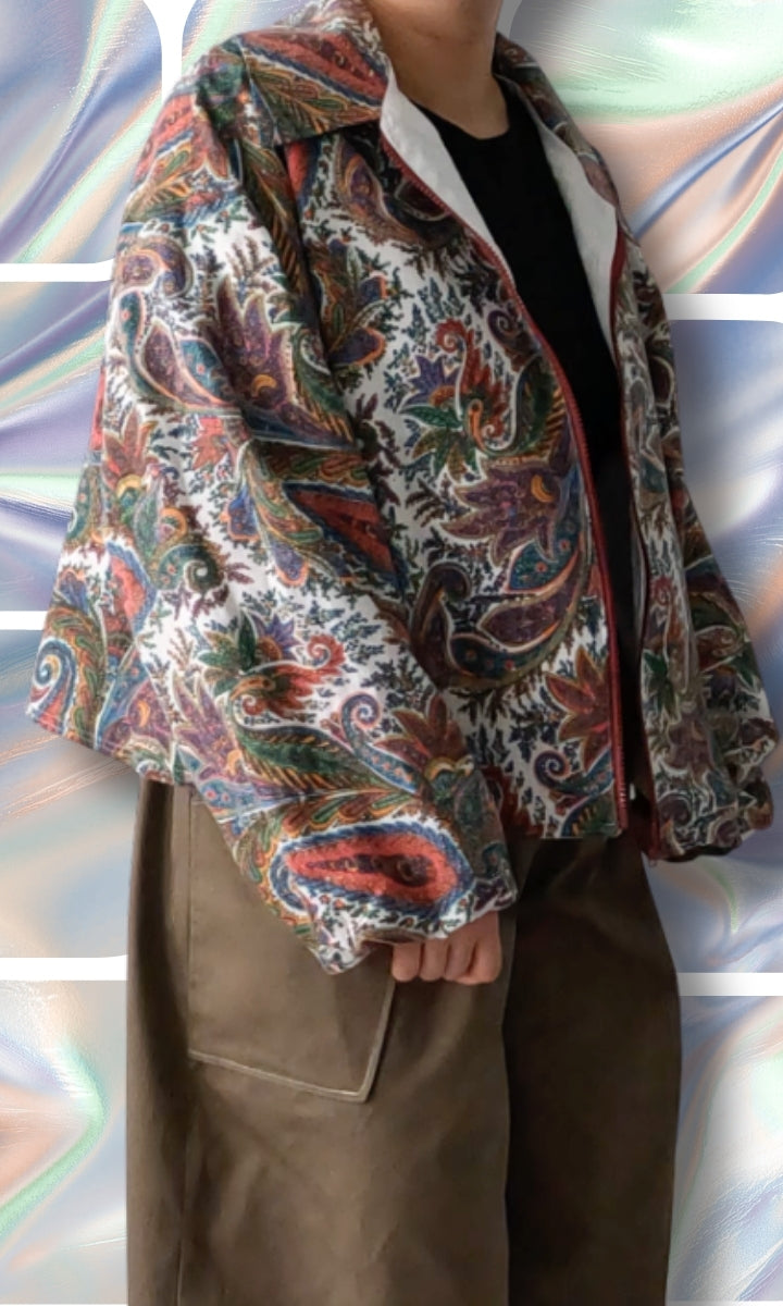 Veste légère motif cachemire