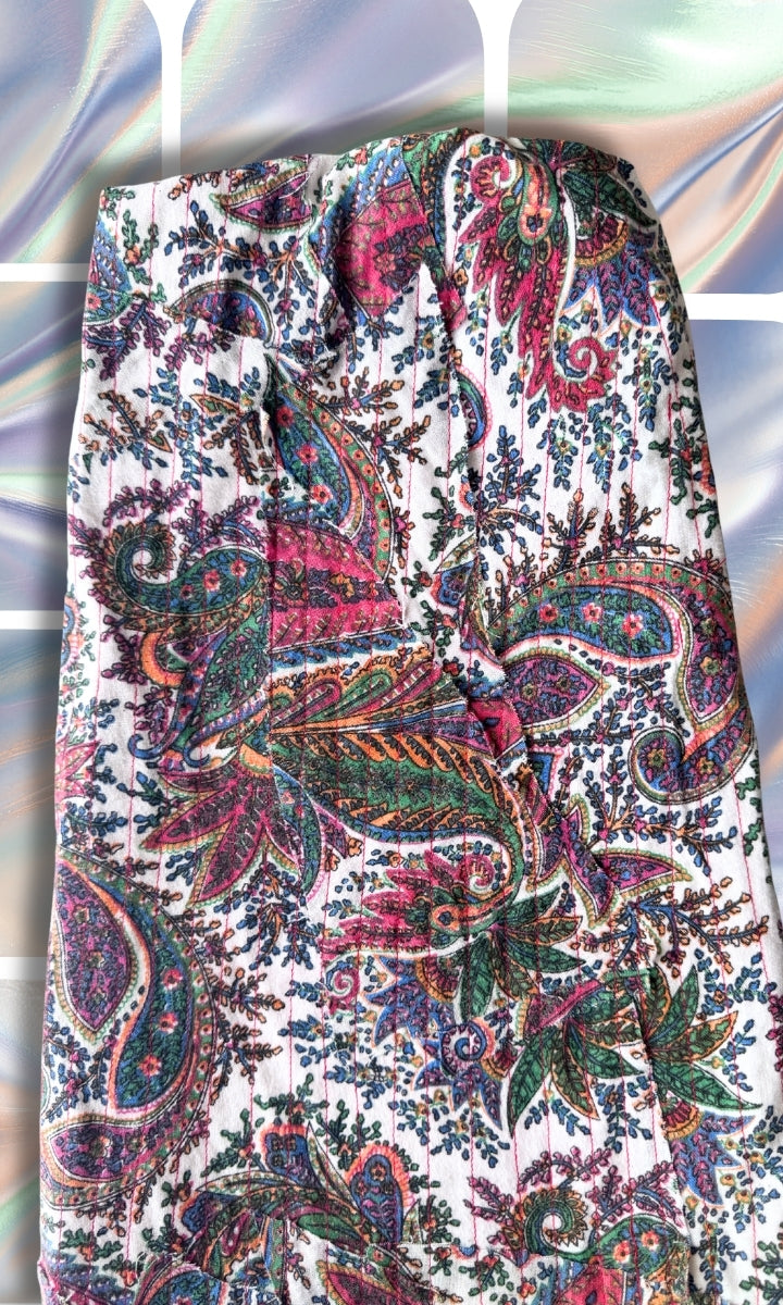 Veste légère motif cachemire reworked