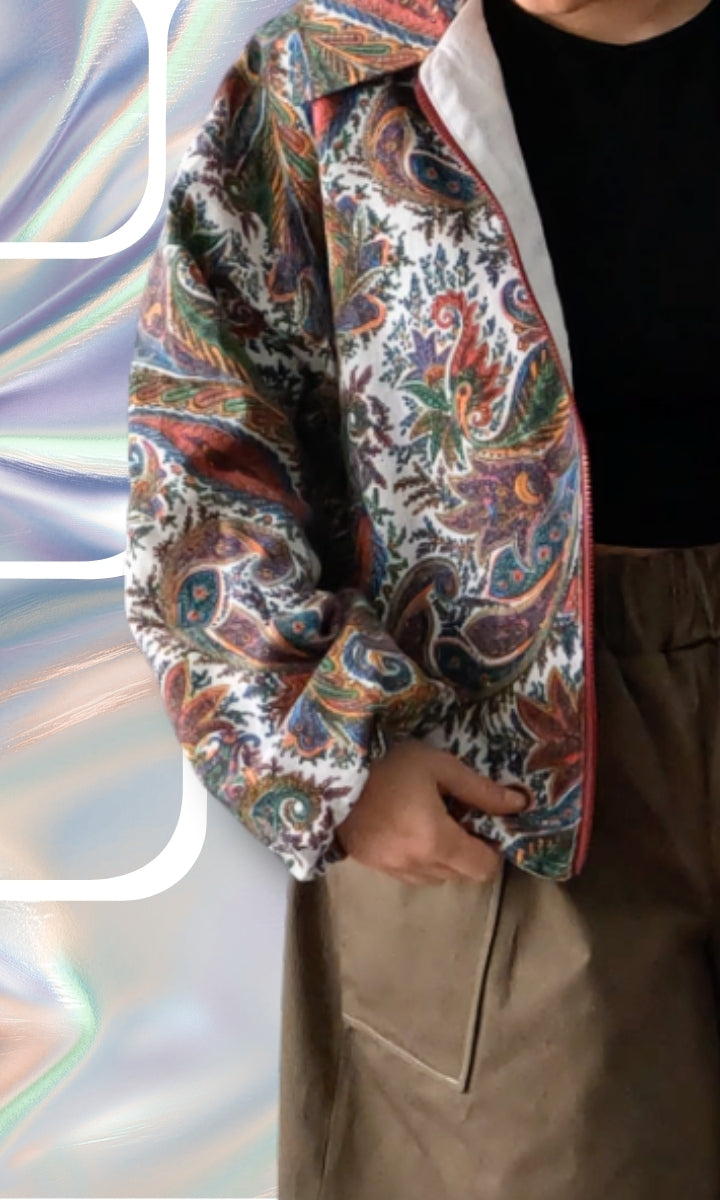 Veste légère motif cachemire