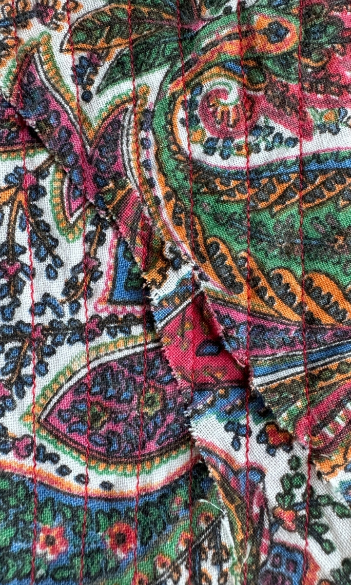 Veste légère motif cachemire reworked
