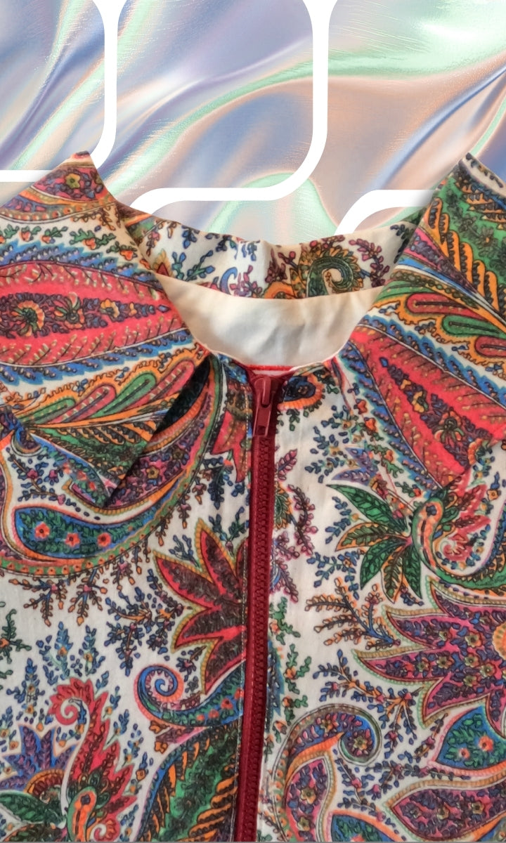 Veste légère motif cachemire